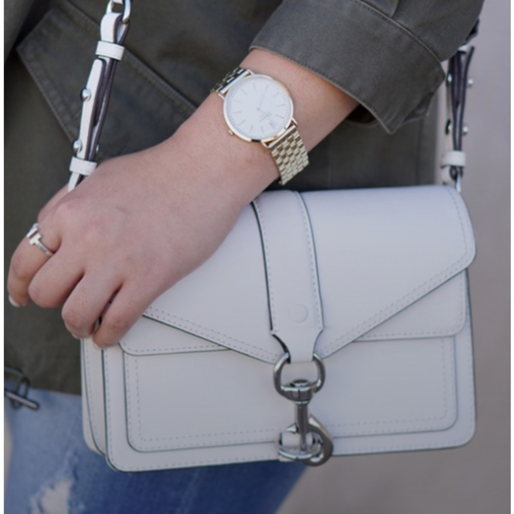 Rebecca Minkoff White Leather Crossbody Bag